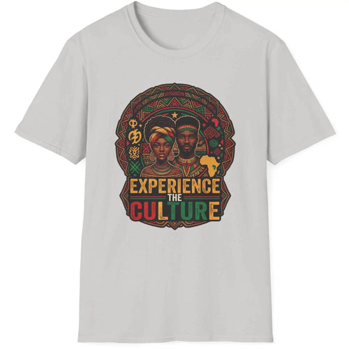 Experience the Culture T-Shirt | Afrocentric Heritage Graphic Shirt T-Shirt Golddust Capital Media