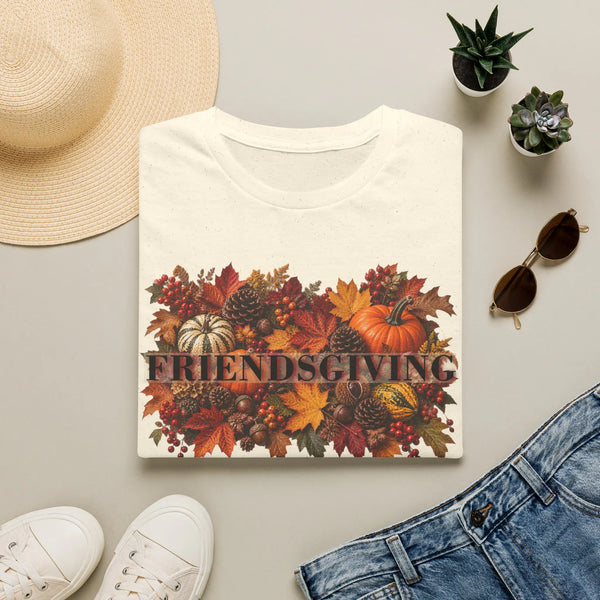 Friendsgiving "The Family We Choose" Fall Autumn Harvest Graphic T-Shirt T-Shirt Golddust Capital Media