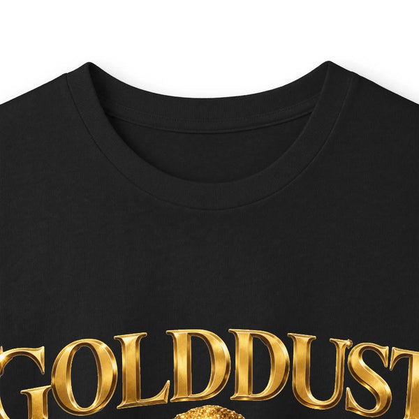 GOLDDUST Metallic Logo Long Sleeve T-Shirt — Retro Cotton Shirt Long-sleeve Golddust Capital Media