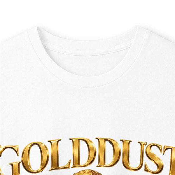 GOLDDUST Metallic Logo Long Sleeve T-Shirt — Retro Cotton Shirt Long-sleeve Golddust Capital Media