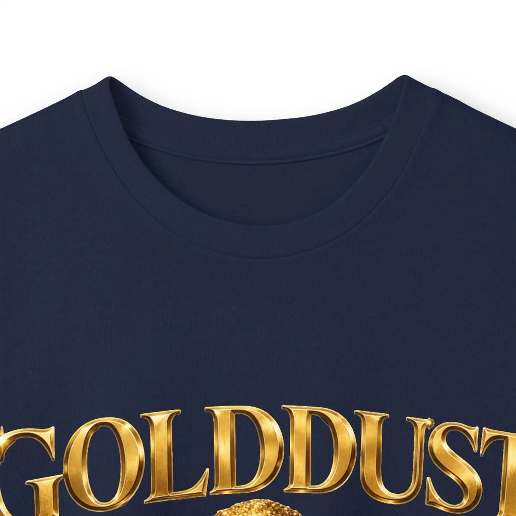 GOLDDUST Metallic Logo Long Sleeve T-Shirt — Retro Cotton Shirt Long-sleeve Golddust Capital Media