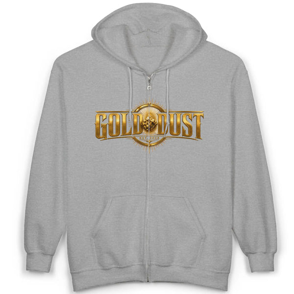 Gold Dust Full-Zip Hoodie for Men & Women | Classic Fit Unisex Zip-Up Jacket Hoodie Golddust Capital Media