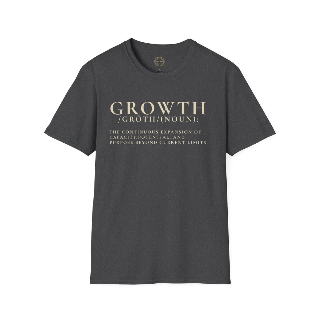 Growth Definition T-Shirt — Inspirational Personal Development Tee T-Shirt Golddust Capital Media