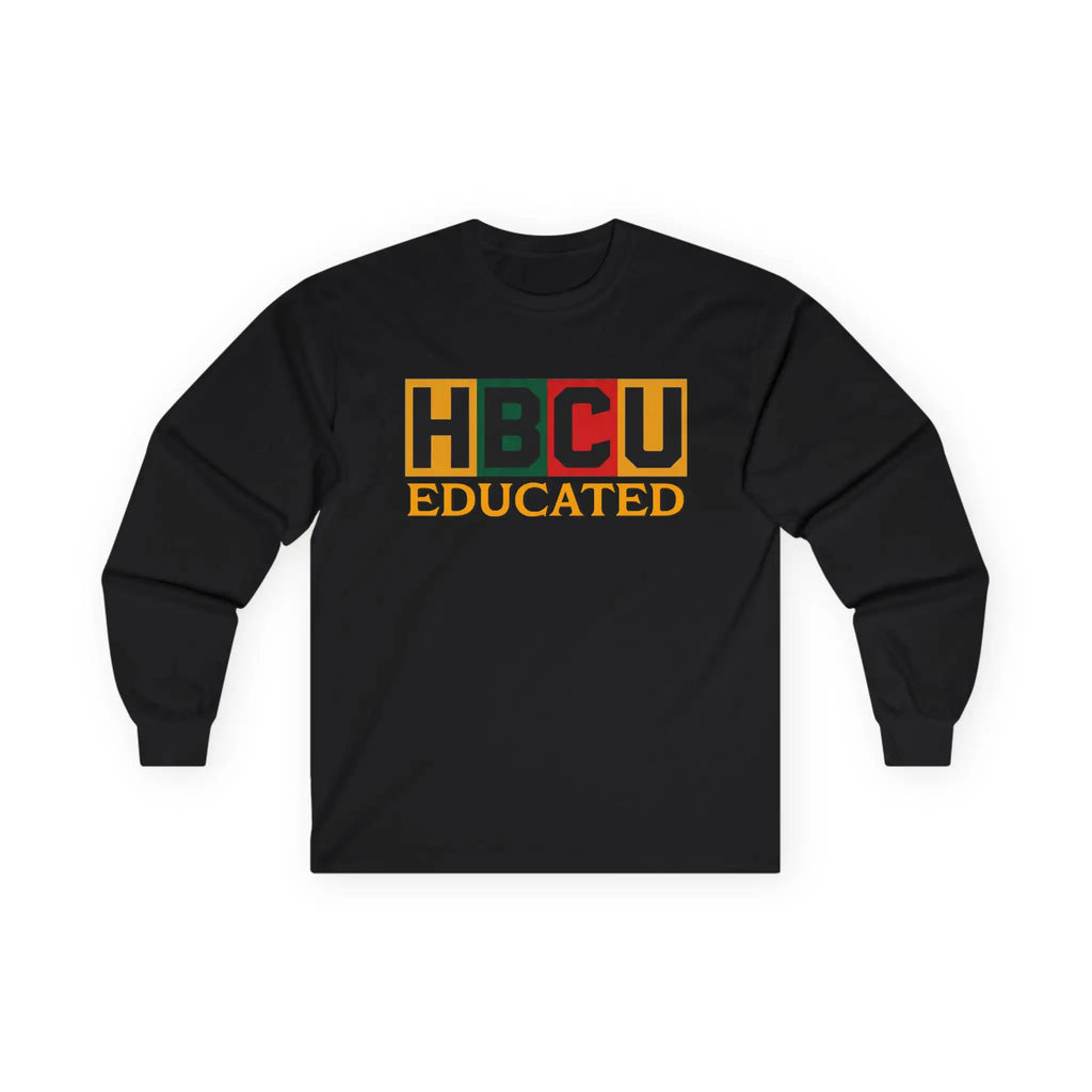 HBCU Educated Long Sleeve Tee Long-sleeve Golddust Capital Media