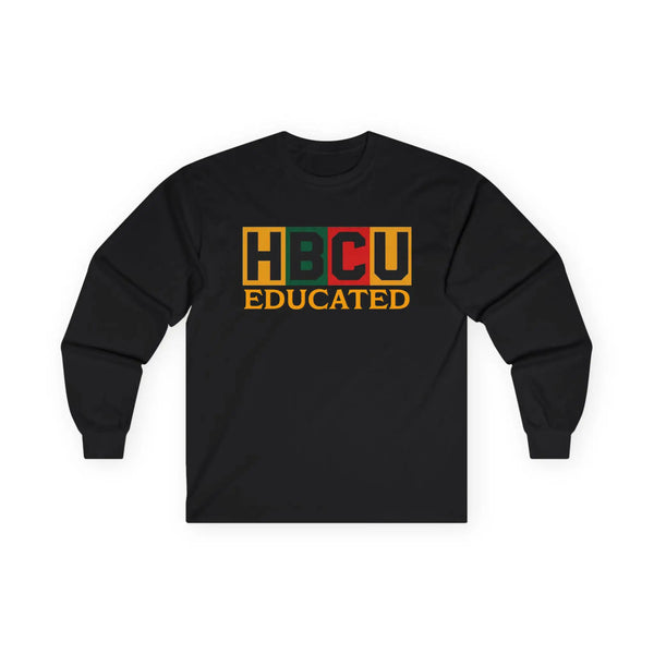 HBCU Educated Long Sleeve Tee Long-sleeve Golddust Capital Media