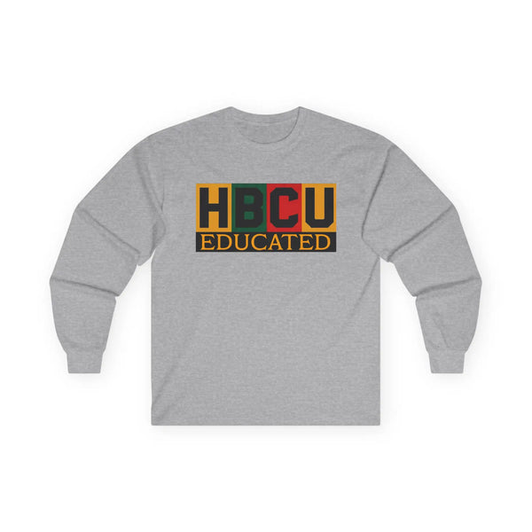 HBCU Educated Long Sleeve Tee Long-sleeve Golddust Capital Media