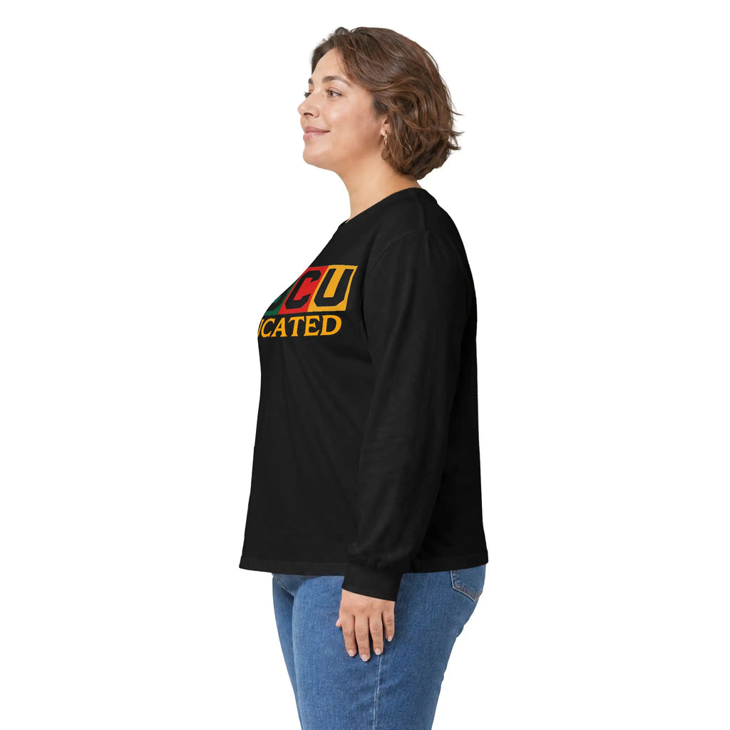 HBCU Educated Long Sleeve Tee Long-sleeve Golddust Capital Media