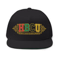 HBCU Embroidered Hat | Sparkling Gold Red Green Logo Snapback Flat Bill Hats Golddust Capital Media