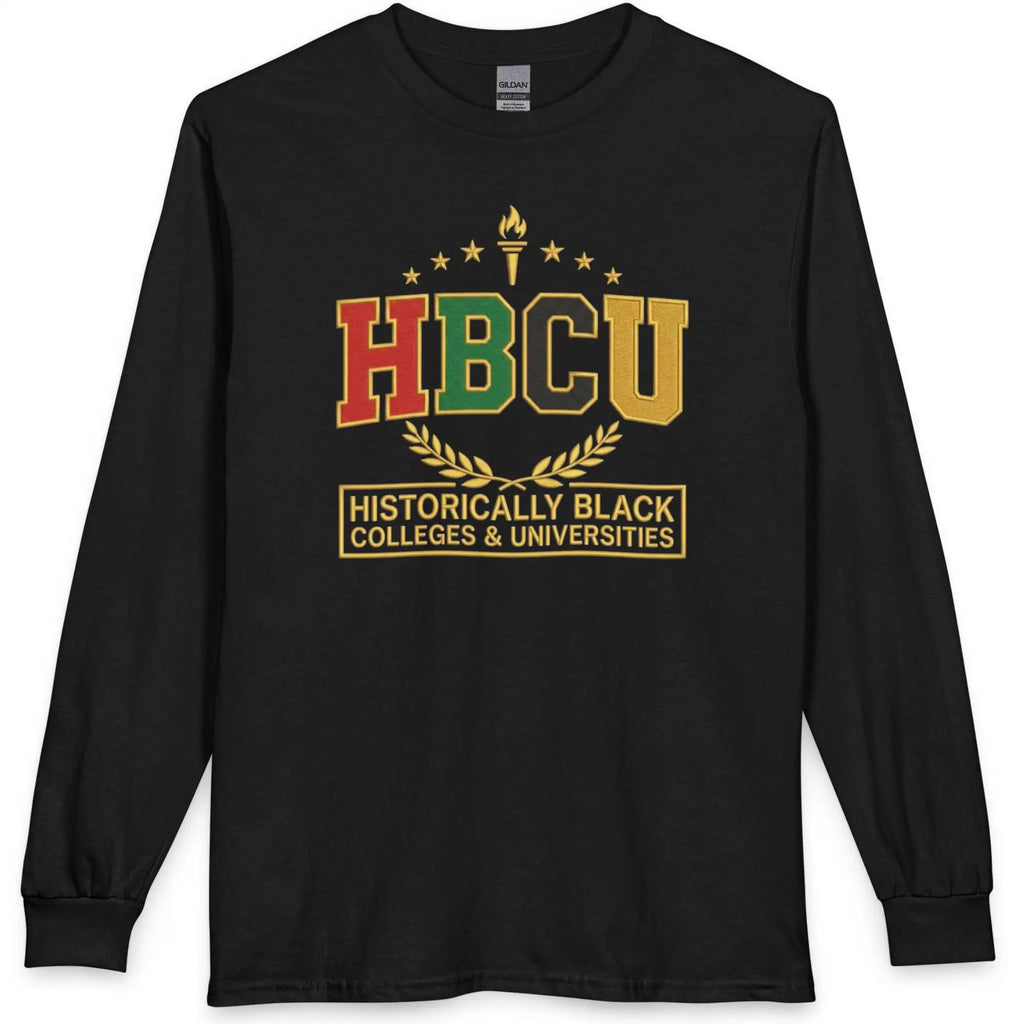 HBCU Historically Black Colleges & Universities Long Sleeve T-Shirt T-Shirt Golddust Capital Media