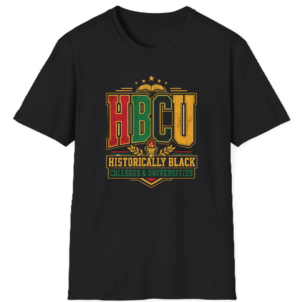 HBCU Historically Black Colleges & Universities T-Shirt | Retro Pan-African Colors T-Shirt Golddust Capital Media