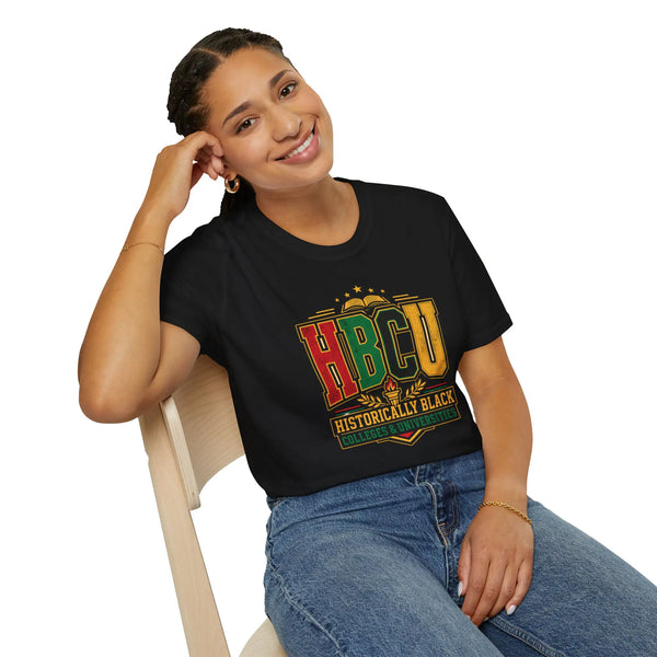 HBCU Historically Black Colleges & Universities T-Shirt | Retro Pan-African Colors T-Shirt Golddust Capital Media