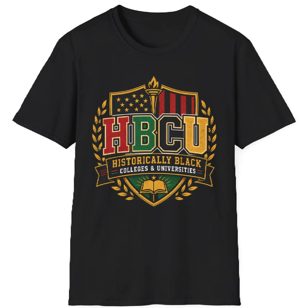 HBCU Pride Crest T-Shirt | Historically Black Colleges & Universities, Shield Logo T-Shirt Golddust Capital Media