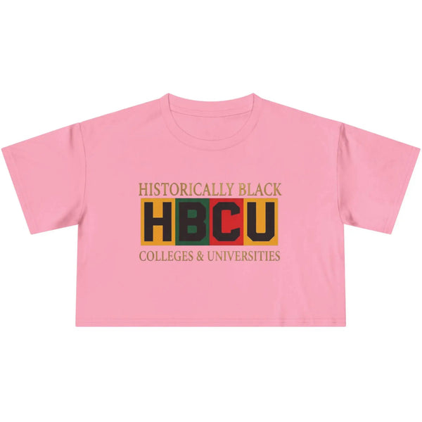 Historically Black HBCU Colleges & Universities Crop Tee T-Shirt Golddust Capital Media