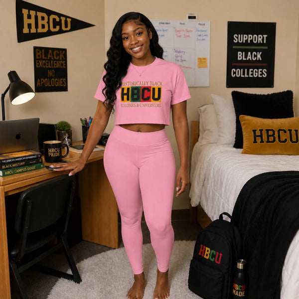 Historically Black HBCU Colleges & Universities Crop Tee T-Shirt Golddust Capital Media