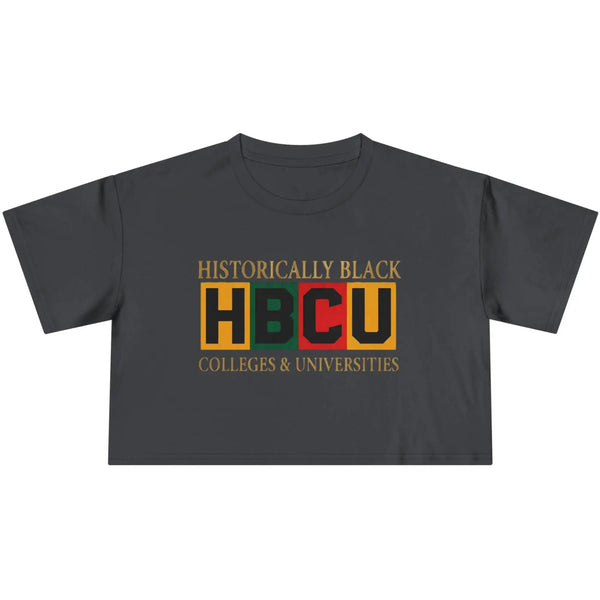Historically Black HBCU Colleges & Universities Crop Tee T-Shirt Golddust Capital Media