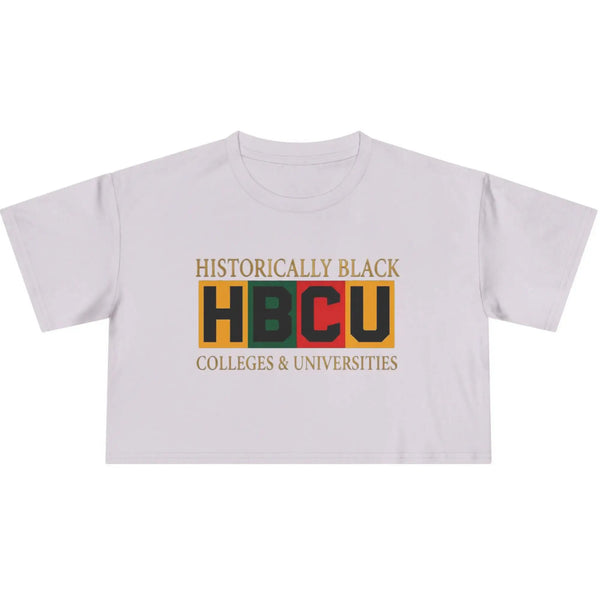 Historically Black HBCU Colleges & Universities Crop Tee T-Shirt Golddust Capital Media