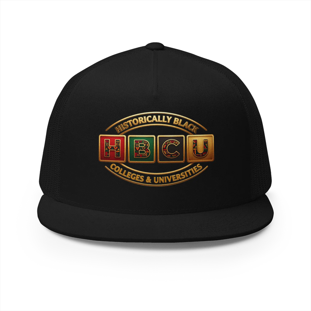 Historically Black HBCU Colleges & Universities Long Sleeve Tee | Red Green Black Pattern Block Logo Long-sleeve Golddust Capital Media