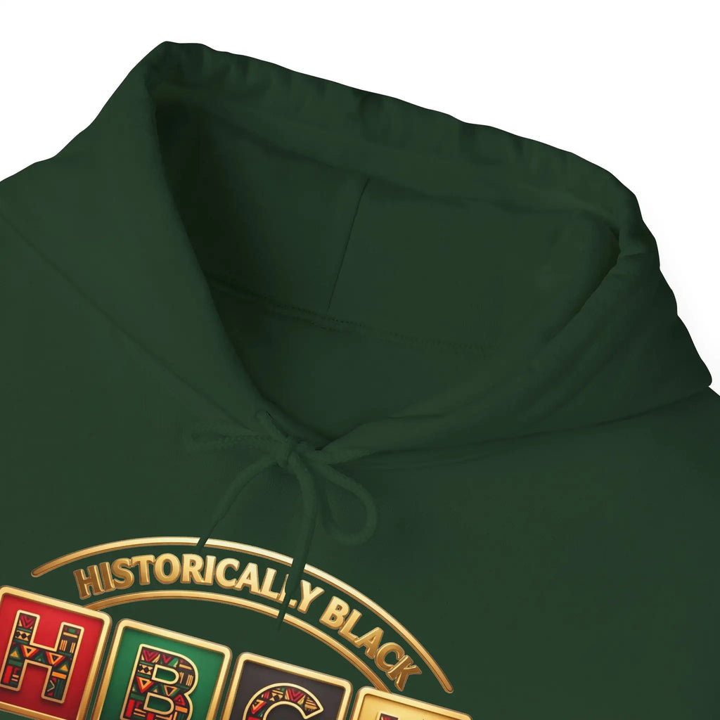 Historically Black HBCU Colleges & Universities Pullover Hoodie | Block Pattern Logo Sweatshirt Hoodie Golddust Capital Media
