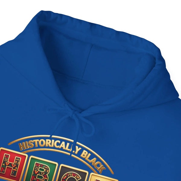 Historically Black HBCU Colleges & Universities Pullover Hoodie | Block Pattern Logo Sweatshirt Hoodie Golddust Capital Media