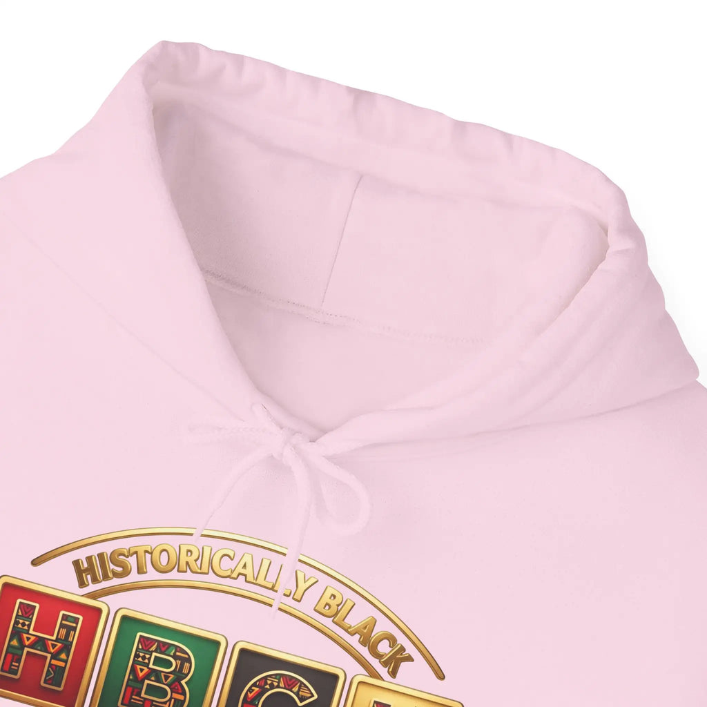 Historically Black HBCU Colleges & Universities Pullover Hoodie | Block Pattern Logo Sweatshirt Hoodie Golddust Capital Media