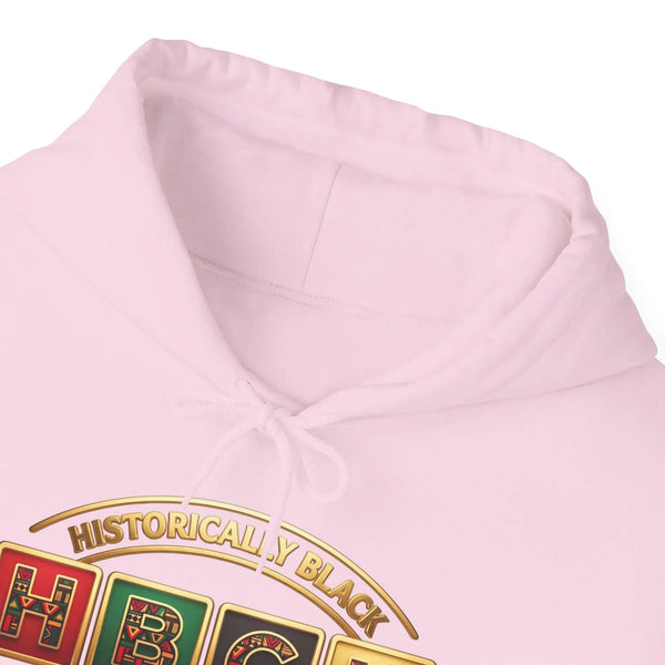 Historically Black HBCU Colleges & Universities Pullover Hoodie | Block Pattern Logo Sweatshirt Hoodie Golddust Capital Media