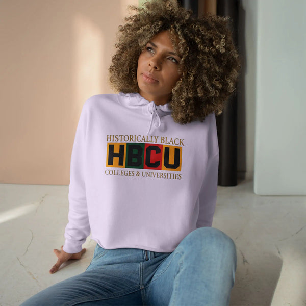 Historically Black HBCU Colleges and Universities Crop Hoodie Hoodie Golddust Capital Media