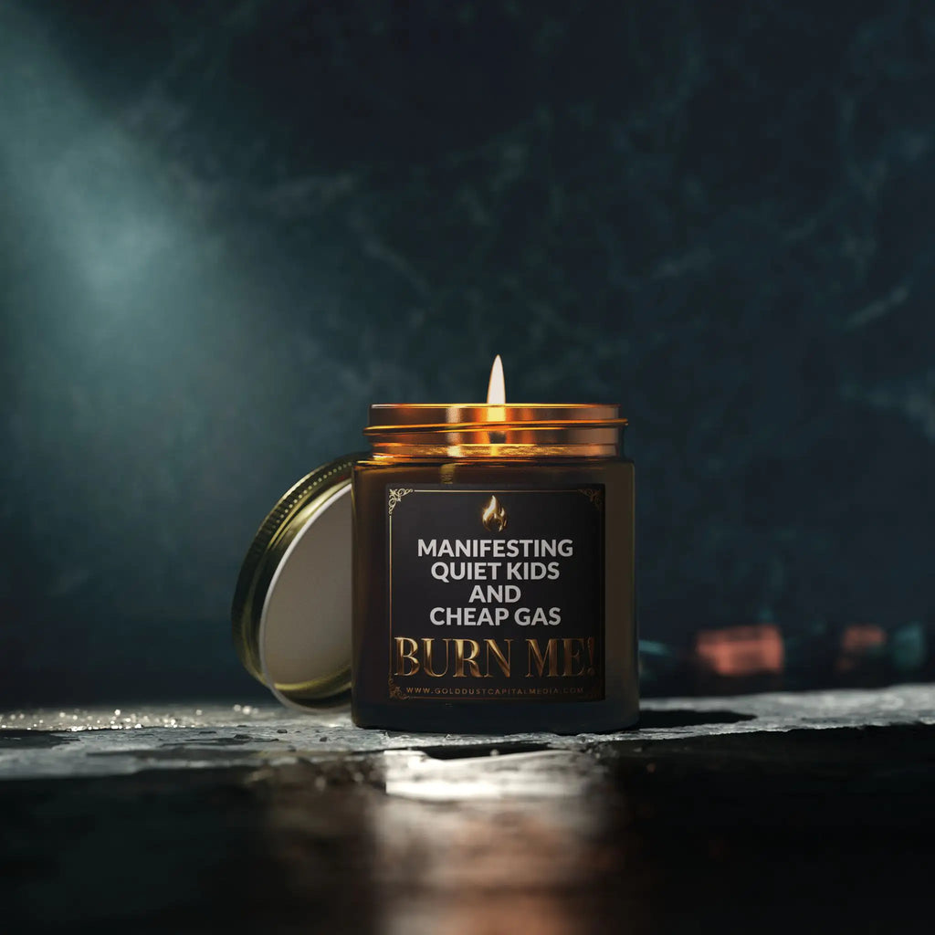 Manifesting Quiet Kids Candle | Coconut Apricot Wax Home Decor Golddust Capital Media