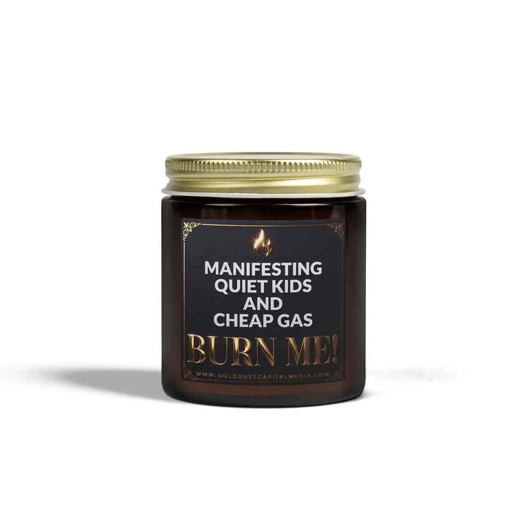 Manifesting Quiet Kids Candle | Coconut Apricot Wax Home Decor Golddust Capital Media
