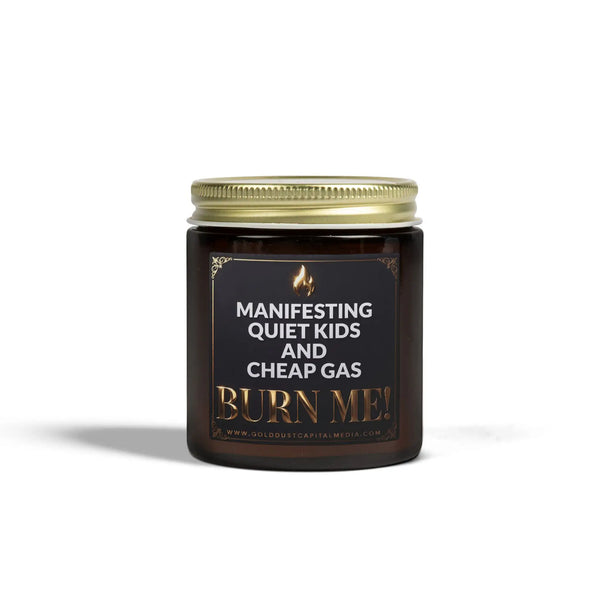 Manifesting Quiet Kids Candle | Coconut Apricot Wax Home Decor Golddust Capital Media