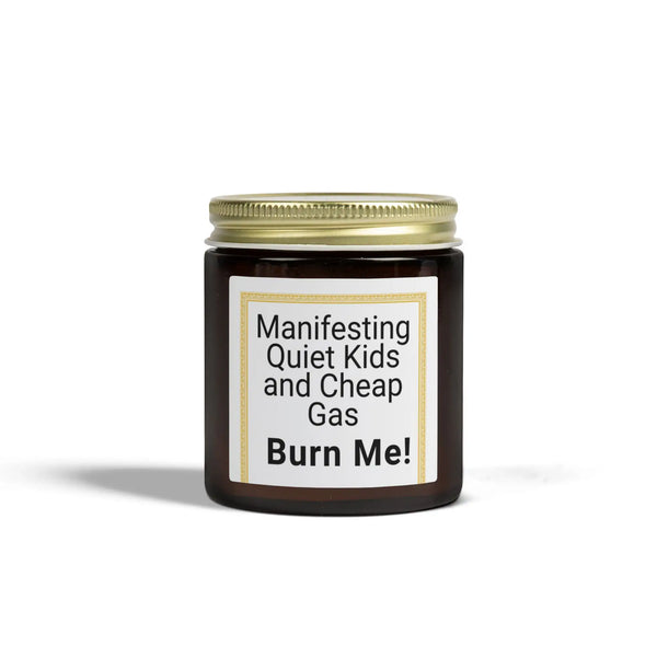 Manifesting Quiet Kids Candle | Coconut Apricot Wax Home Decor Golddust Capital Media