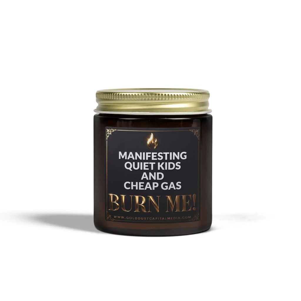 Manifesting Quiet Kids Candle | Coconut Apricot Wax Home Decor Golddust Capital Media