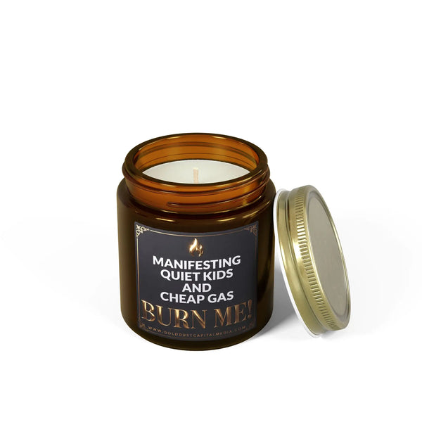 Manifesting Quiet Kids Candle | Coconut Apricot Wax Home Decor Golddust Capital Media