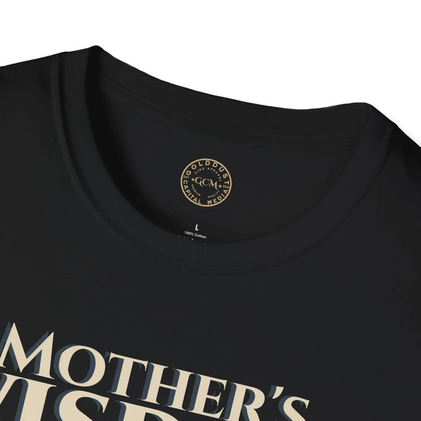 Mother's Wisdom Bible Verse T-Shirt | Proverbs 31:26 Christian Gift for Mom | Religious Scripture Tee | Faith Based Apparel for Mothers T-Shirt Golddust Capital Media