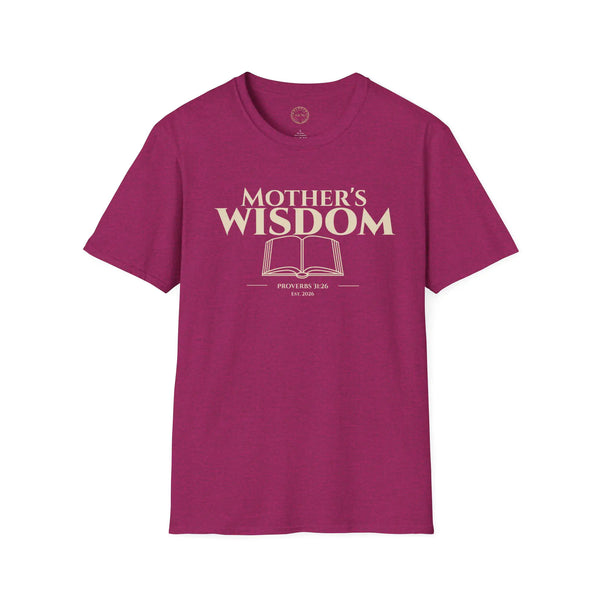 Mother's Wisdom Bible Verse T-Shirt | Proverbs 31:26 Christian Gift for Mom | Religious Scripture Tee | Faith Based Apparel for Mothers T-Shirt Golddust Capital Media