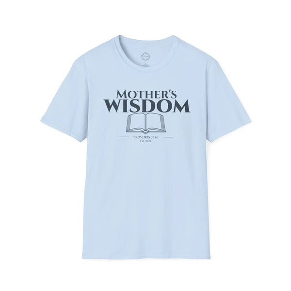 Mother's Wisdom Bible Verse T-Shirt | Proverbs 31:26 Christian Gift for Mom | Religious Scripture Tee | Faith Based Apparel for Mothers T-Shirt Golddust Capital Media