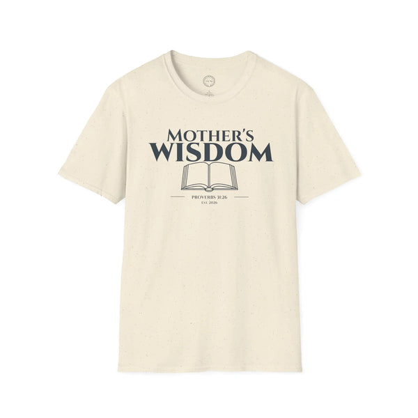 Mother's Wisdom Bible Verse T-Shirt | Proverbs 31:26 Christian Gift for Mom | Religious Scripture Tee | Faith Based Apparel for Mothers T-Shirt Golddust Capital Media