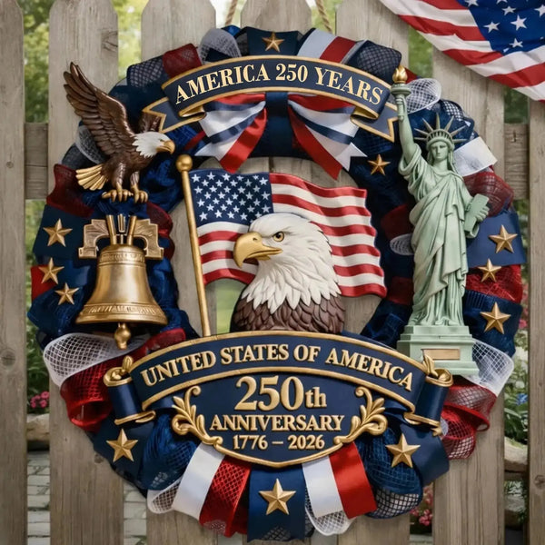 Patriotic Wooden Hanging Plaques – American Flag Wall Decor for Home, Garden & Party Decoration Golddust Capital Media