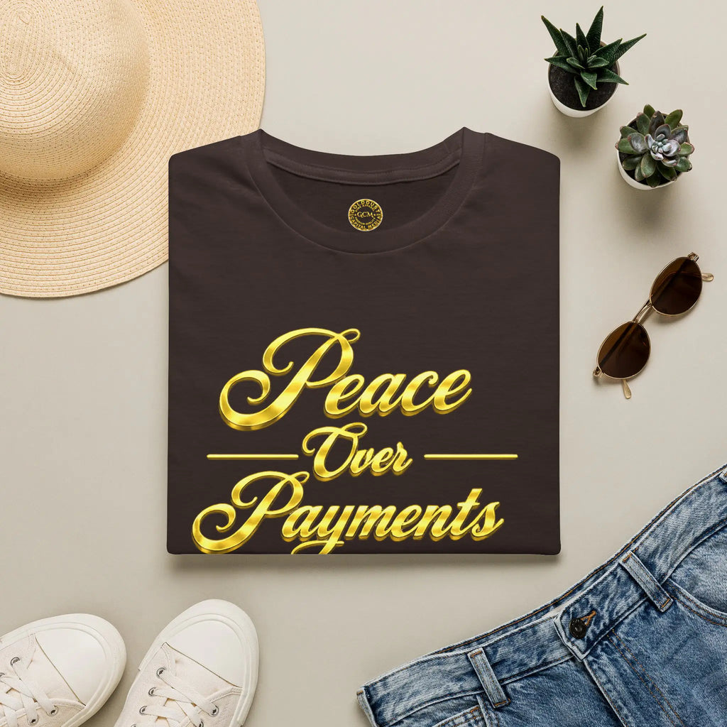 Peace Over Payments T-Shirt T-Shirt Golddust Capital Media