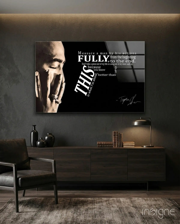 West Coast Rap Icon Glass Wall Art Wall Decoration Golddust Capital Media