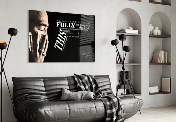 West Coast Rap Icon Glass Wall Art Wall Decoration Golddust Capital Media