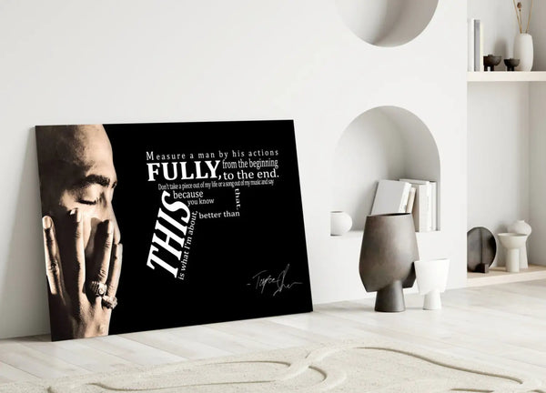 West Coast Rap Icon Glass Wall Art Wall Decoration Golddust Capital Media