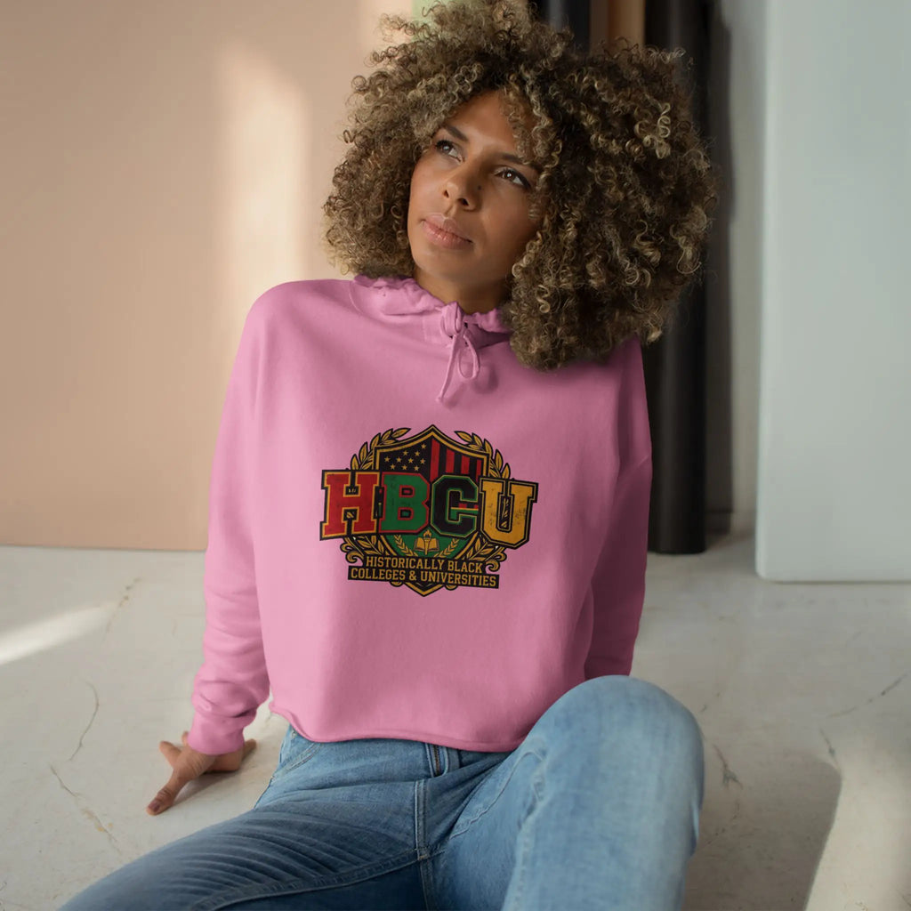 Women’s HBCU Cropped Hoodie | Historically Black Colleges and Universities Pride Sweatshirt Hoodie Golddust Capital Media