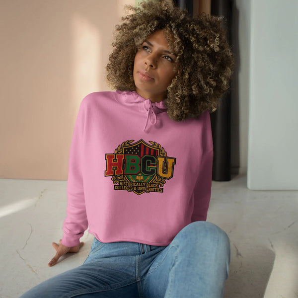Women’s HBCU Cropped Hoodie | Historically Black Colleges and Universities Pride Sweatshirt Hoodie Golddust Capital Media