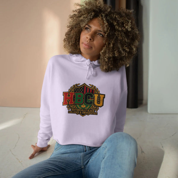 Women’s HBCU Cropped Hoodie | Historically Black Colleges and Universities Pride Sweatshirt Hoodie Golddust Capital Media