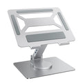 Laptop Docking Station Stand – 360° Rotating Foldable USB 3.0 Hub with Height Adjustment, Aluminum Alloy