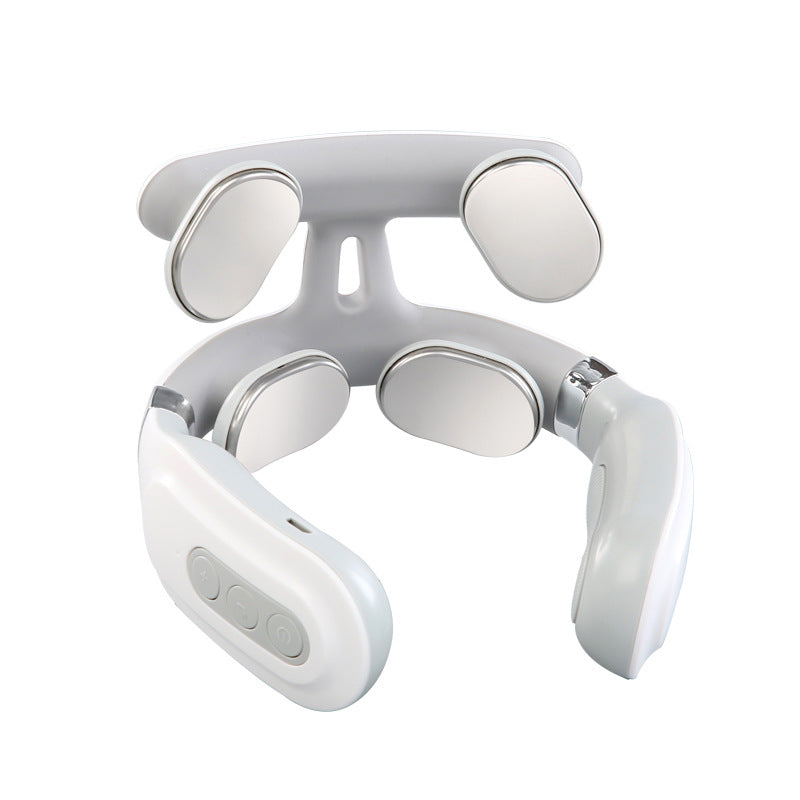 Multifunctional Pulse Heat Neck Massager – 16 Intensity Levels, 6 Modes & Hot Compress