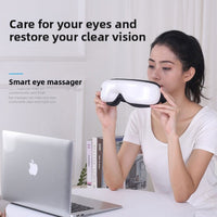 Smart Hot Compress Bluetooth Eye Massager – Air Pressure, Intelligent Heat Control & Music Playback