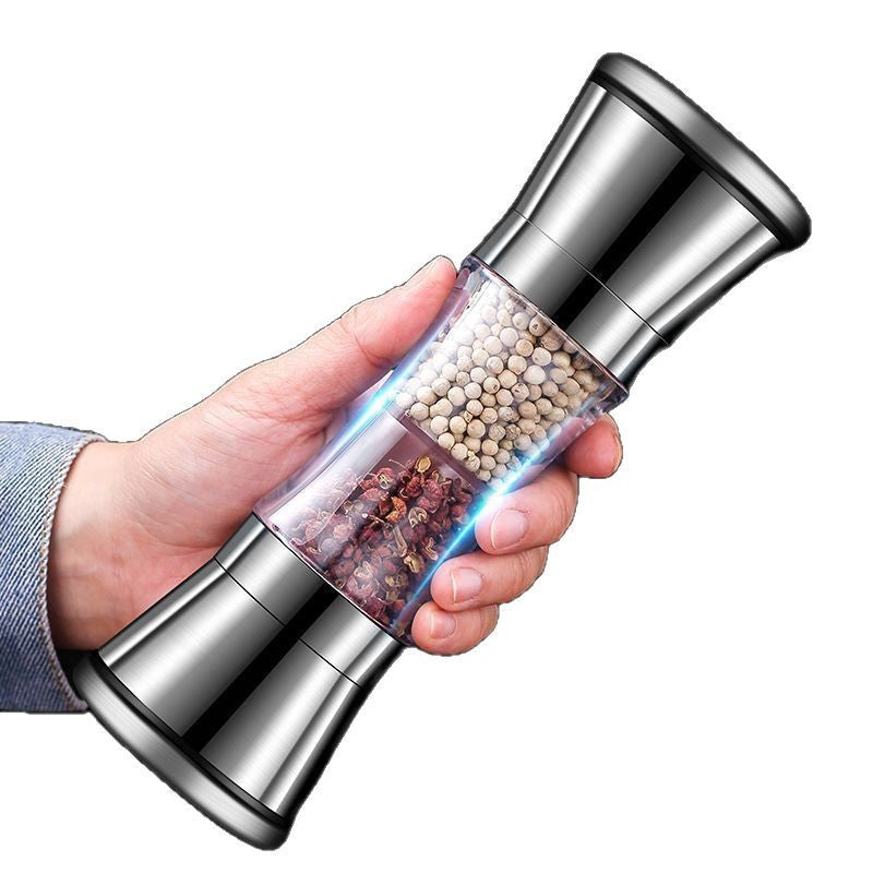 304 Stainless Steel Manual Pepper Grinder – Adjustable Coarseness for Black Pepper, Sea Salt & Spices