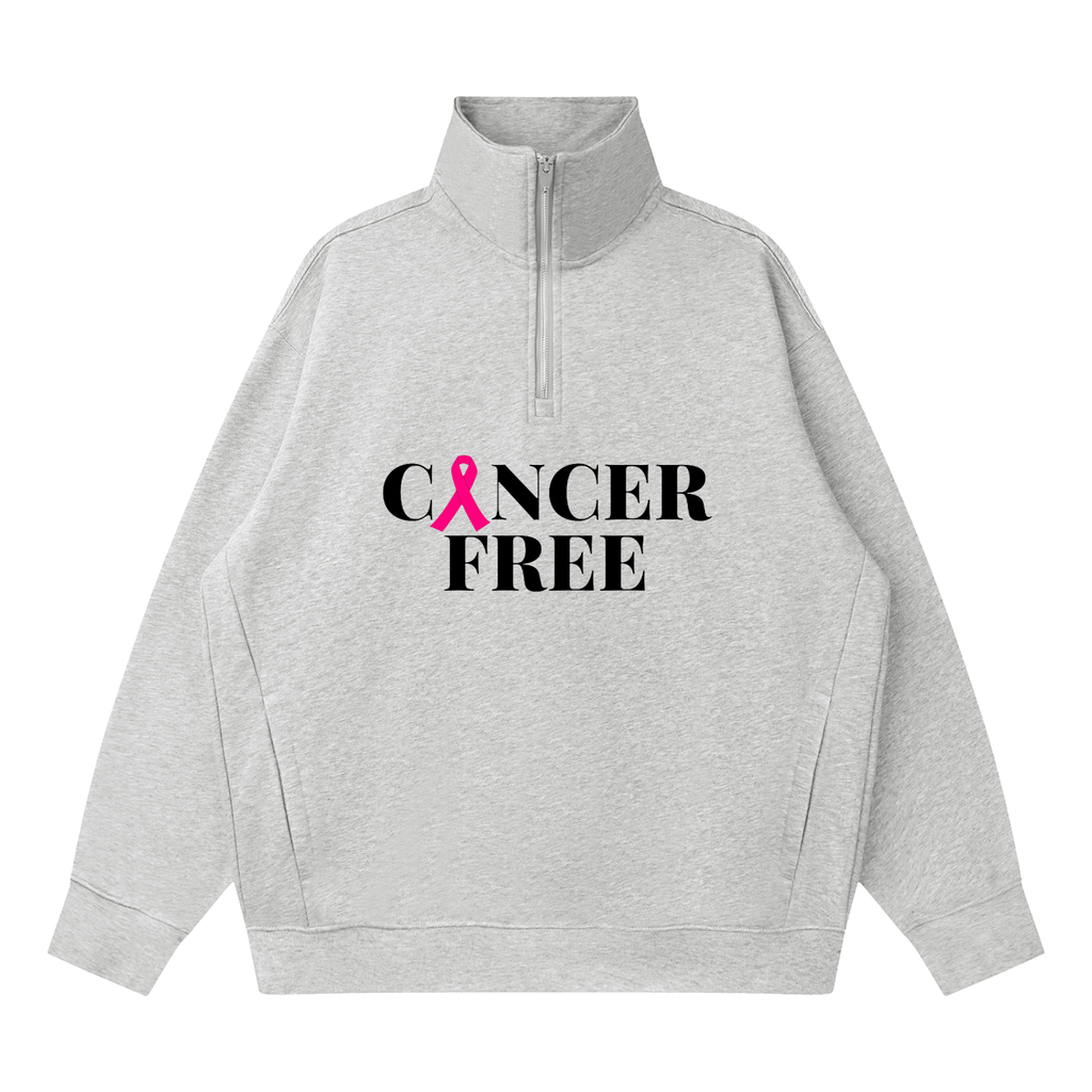 Quarter-Zip Drop Shoulder Sweatshirt     Golddust Capital Media