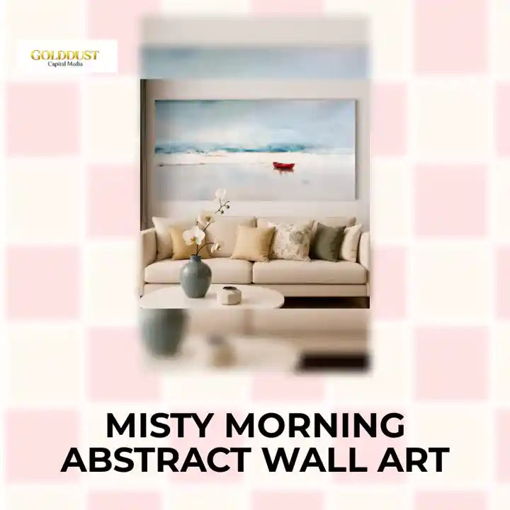 Misty Morning Abstract Wall Art by@Outfy